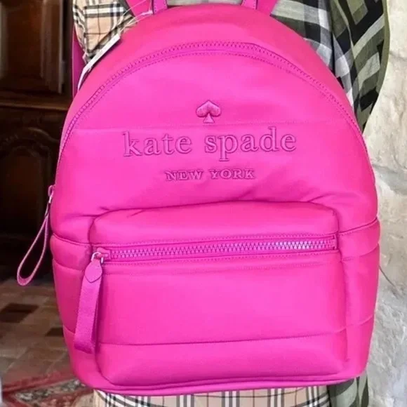 NWT Kate Spade New York Ella Large Puffy Backpack 